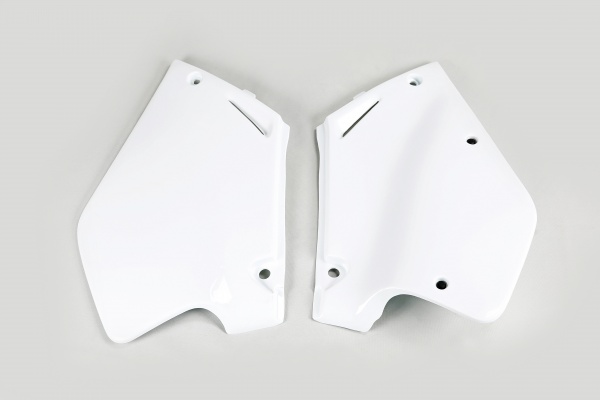 Fiancatine Laterali bianco per Honda CR 125 R 2T - CR 250 R 2T - CRE 125 R 2T - CRE 250 R 2T - CRE 250 F